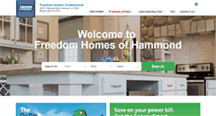 Desktop Screenshot of freedomhomesofhammond.com