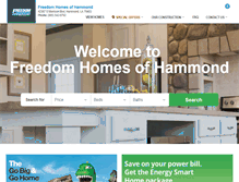 Tablet Screenshot of freedomhomesofhammond.com